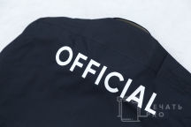 Черные классические рубашки с логотипами и надписью «OFFICIAL»