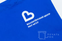 Синие сумки с логотипом «ШКОЛА ДОБРЫХ ДЕЛ»